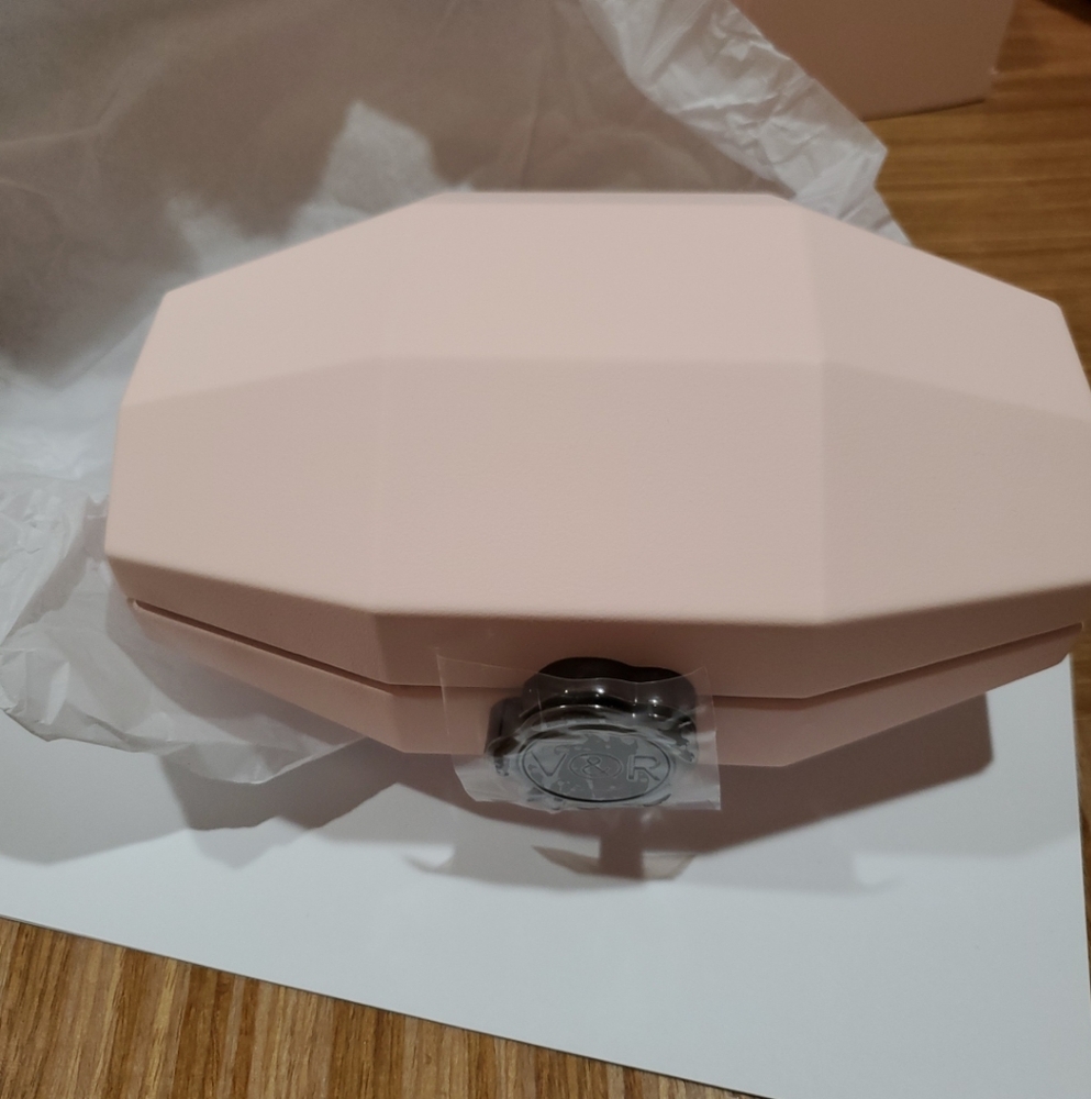 Viktor & Rolf Minaudiere Flowerbomb Clutch in Blush Pink w/ Sample Tiger Lily